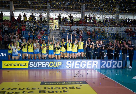 Der SSC Palmberg Schwerin hat auch 2020 wieder den comdirect Supercup gewonnen