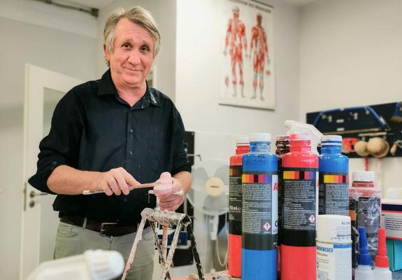 Orthopädietechnik-Meister Holger Kellinghusen denkt nicht an Ruhestand