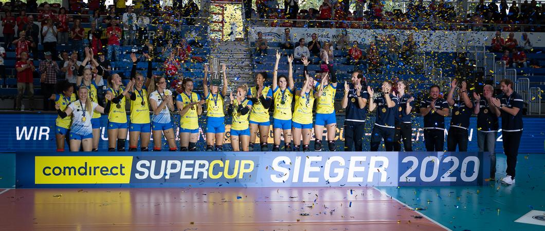 Der SSC Palmberg Schwerin hat auch 2020 wieder den comdirect Supercup gewonnen