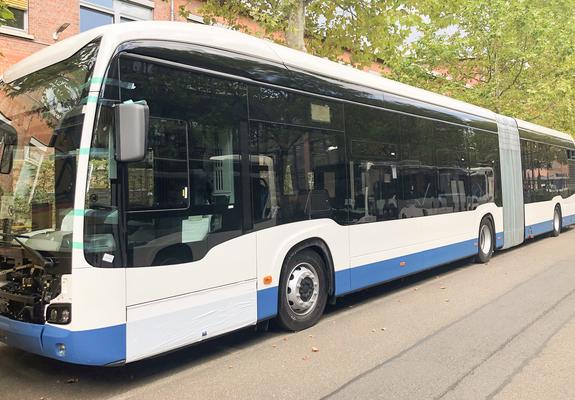 Vier „eCitaro“-Gelenkbusse entstehen gerade bei EvoBus in Mannheim