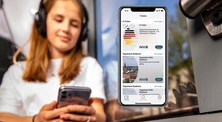 Verkaufsstart für das Deutschland-Ticket in der NVS-App ist der 3. April, Foto: NVS
