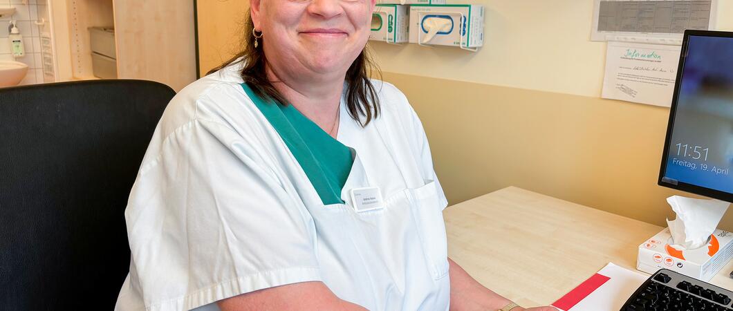 Andrea Haase arbeitet schon seit 34 Jahren für und mit Patienten