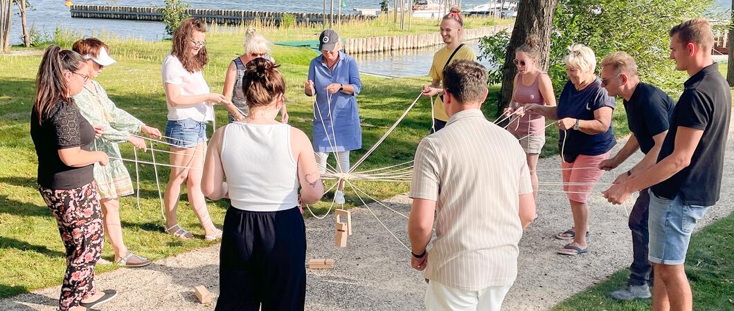 Die Unternehmensgruppe Kämmerer feierte ihr Teamevent bei Sonnenschein und guter Laune