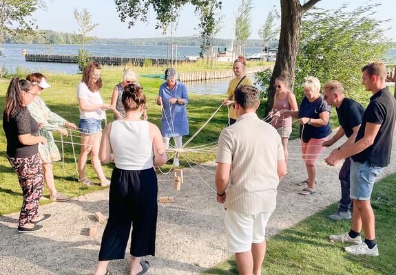 Die Unternehmensgruppe Kämmerer feierte ihr Teamevent bei Sonnenschein und guter Laune