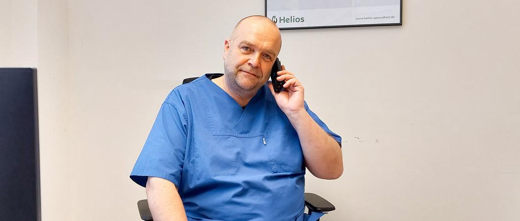 Dr. Tobias Bartscht ist Chefarzt der Klinik für Hämatologie, Onkologie und Stammzellentransplantation, Foto: Oliver Borchert