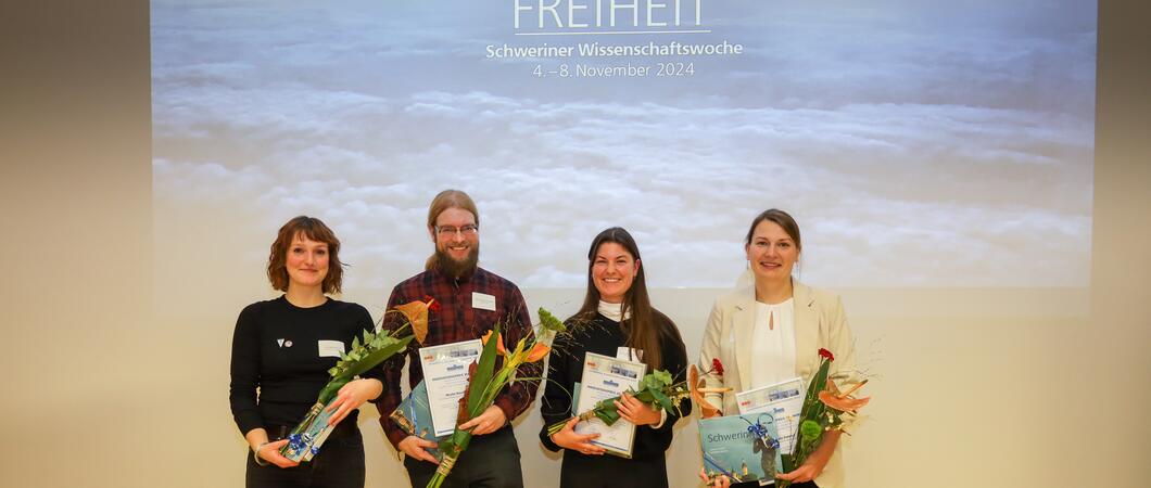 Im Rahmen der Schweriner Wissenschaftswoche, die in diesem Jahr unter dem Motto „Freiheit” steht, wurde am Eröffnungsabend wieder der Innovationspreis der Förderer von Hochschulen in Schwerin verliehen.