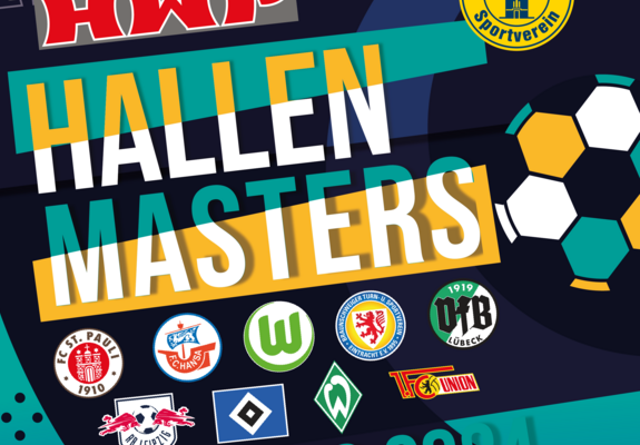 Zum Hallenmasters-Turnier kommt Nachwuchs aus der Fussball-Bundesliga nach Schwerin, Grafik: Neumühler SV