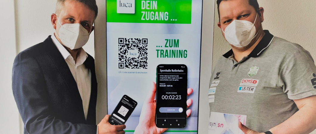 Der Sportverein Grün-Weiß nutzt bei der Wiedereröffung des Trainingsbetriebs für seine Landeskader ab sofort die LUCA-App zur elektronischen Kontaktnachverfolgung bzw. Erstellung digitaler Teilnehmerlisten.