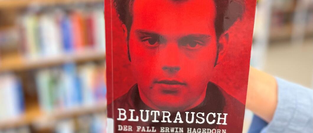 Autor Marko Kregel stellt sein Buch „Blutrausch - der Fall Erwin Hagedorn“ in der Stadtbibliothek Schwerin vor, Foto: LHS/Stadtbibliothek Schwerin