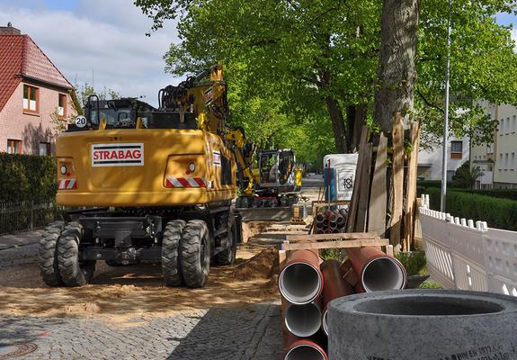Die Bauarbeiten in der Hagenower ­Straße werden durch eine Baumpflegefirma ­begleitet