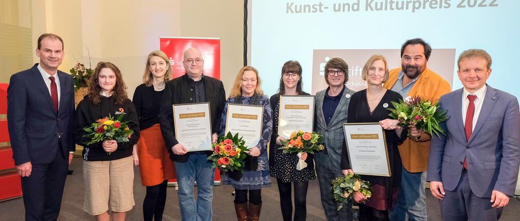 Die Gewinner des Kunst- und Kuturpreises 2022, Foto: Sparkasse Mecklenburg-Schwerin