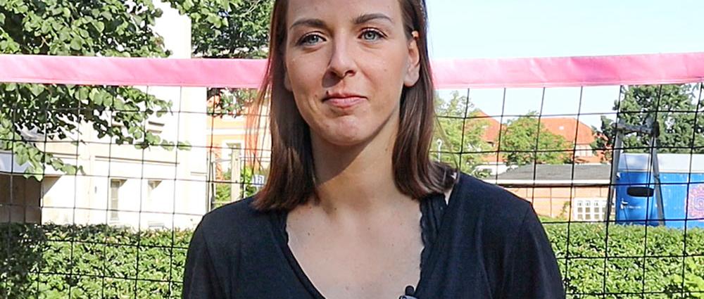 Volleyballerin Denise Hanke ist nun für das betriebliche Gesundheitsmanagement bei Helios in Schwerin zuständig