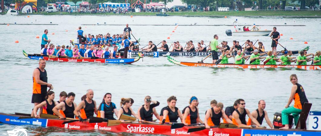 „Are you ready? Attention. Go!“ – drei heiße Wettkampftage stehen beim 30. Schweriner Drachenbootfestival bevor, Foto: Drachenbootfestival/Steffen Schulze