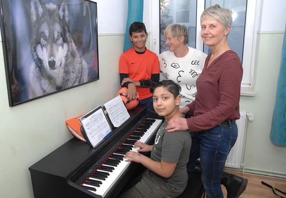 Auch musikalische Freizeitgestaltung wird in der Kinder- und Jugendwohngruppe der AWO gezielt gefördert