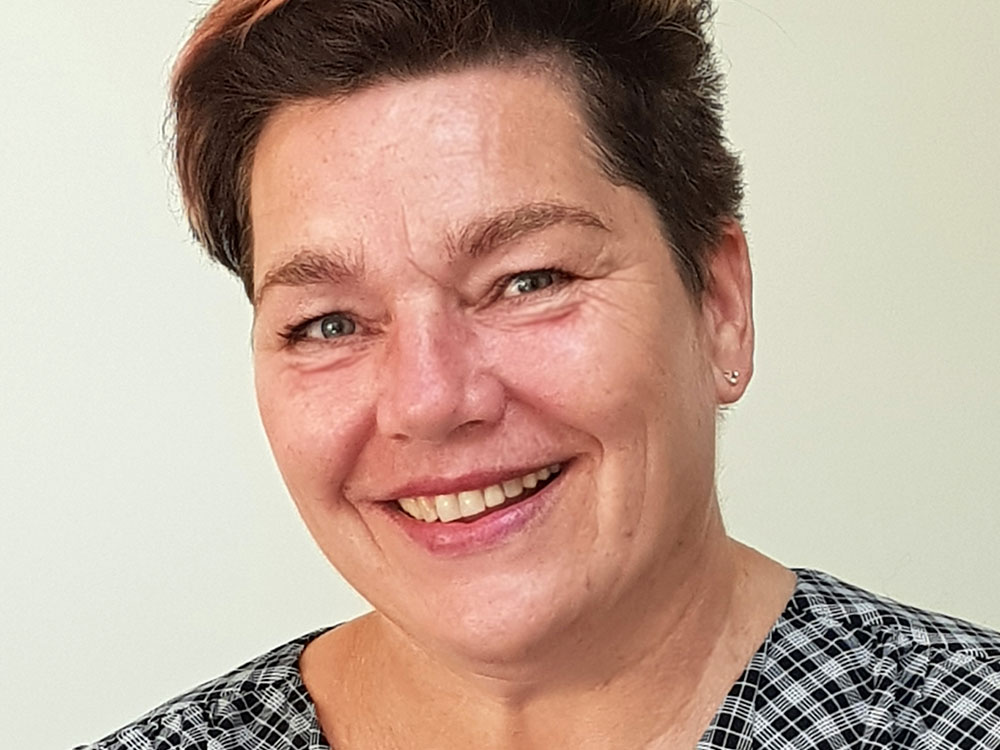 Andrea Schneider, Beraterin in der Sparkassen-Filiale am Marienplatz