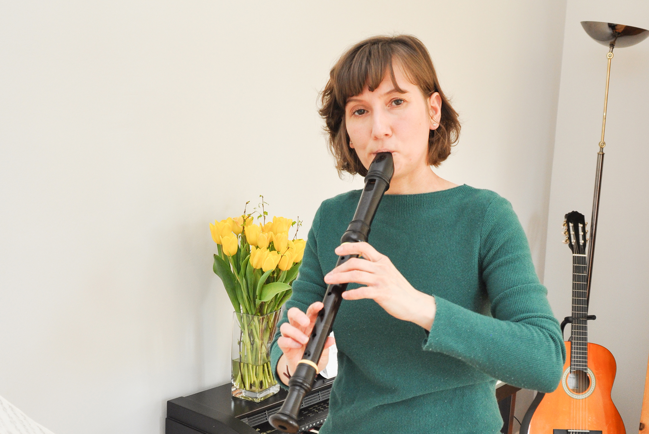 Zum vierten Geburtstag gab es eine Blockflöte, später gesellte sich die Oboe dazu