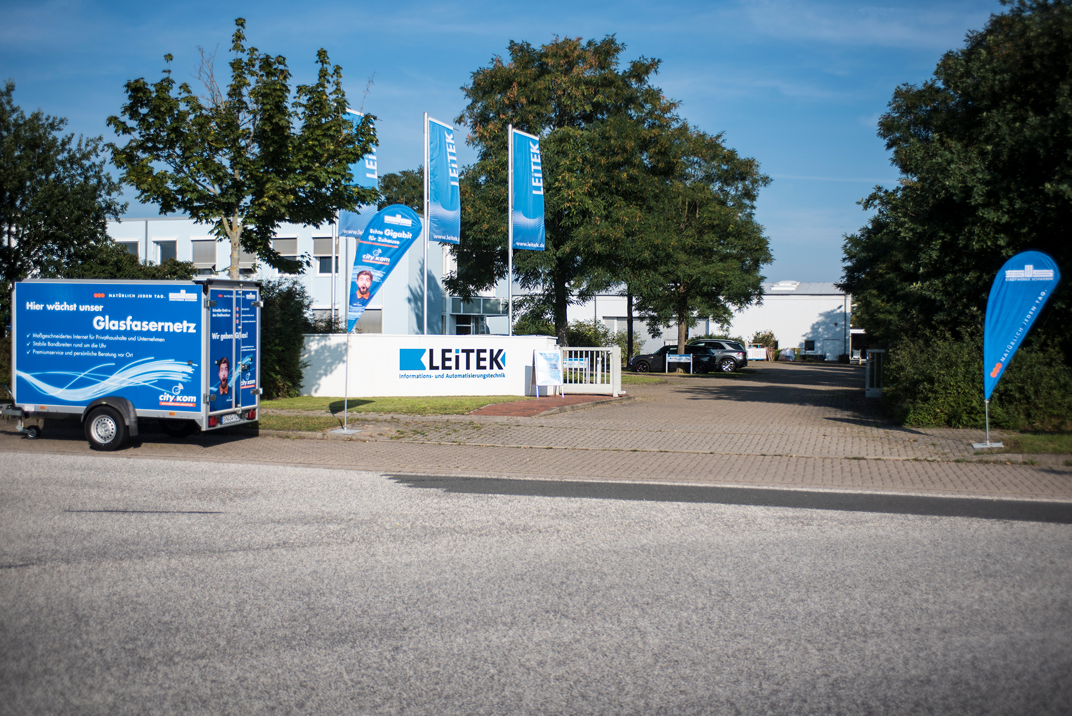 Seit August ist die LEiTEK GmbH an das ultraschnelle Stadtwerke-Glasfasernetz angeschlossen