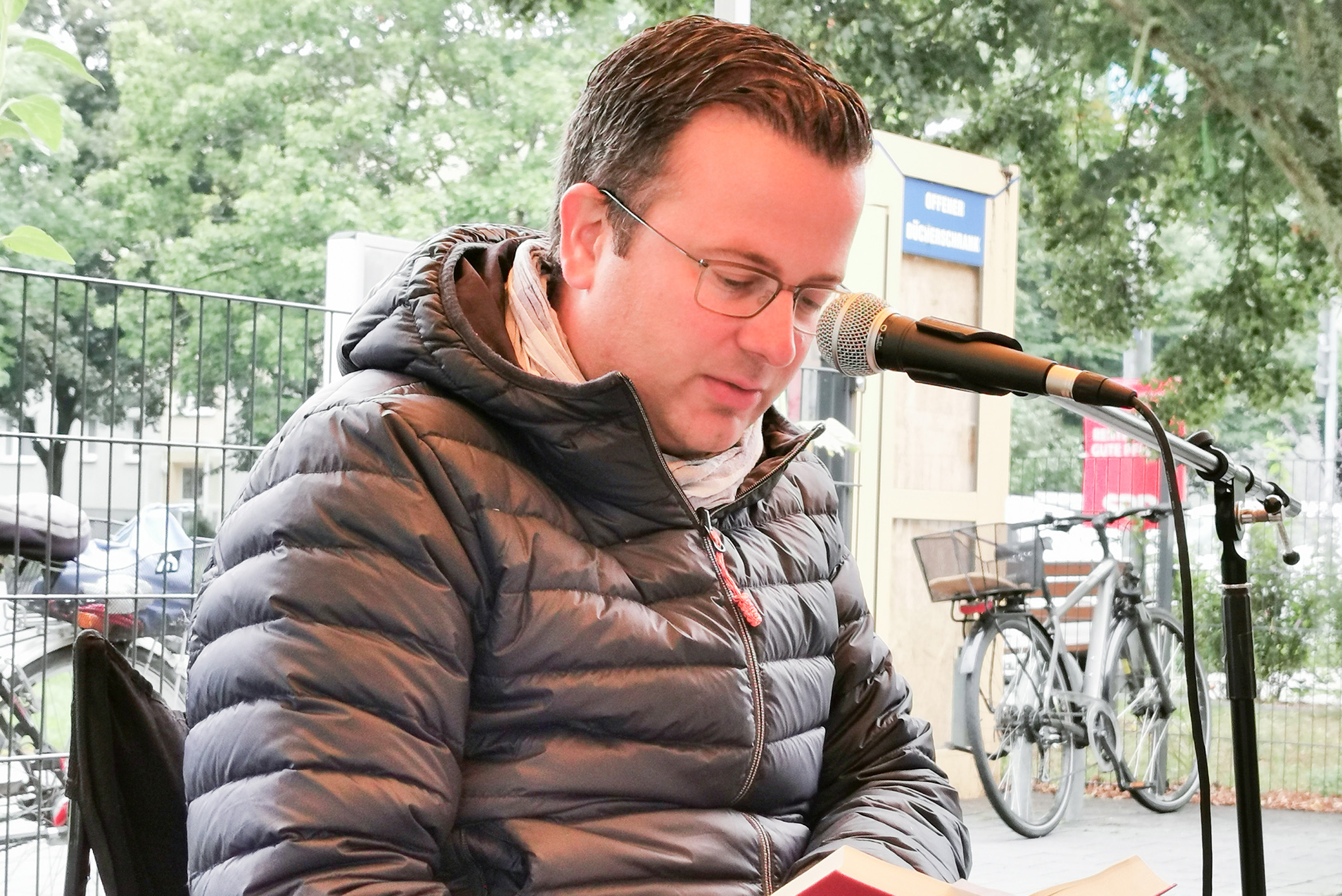 Stadtpräsident Sebastian Ehlers liest nun zum dritten Mal bei Tauschen & Lauschen